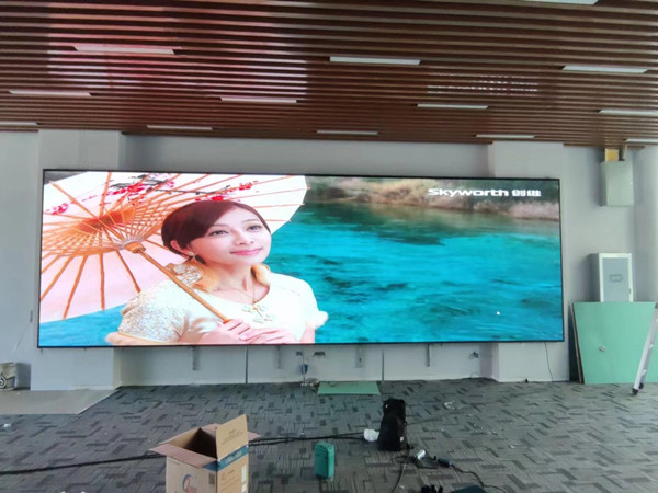 扬州P1.53led小间距屏安装案例